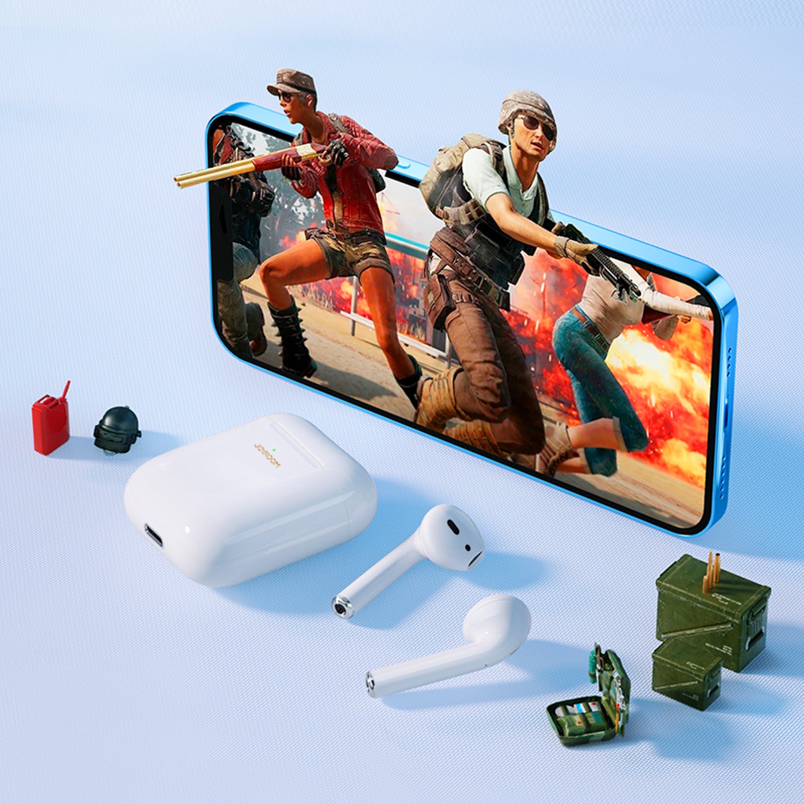 JOYROOM JR-T03S Air Wireless Headset Bilateral Bluetooth Headphones Noise Reduction TWS Earbuds with Light Sensor Detection JOYROOM JR-T03S Air Wireless Headset Bilateral Bluetooth Headphones Noise Reduction TWS Earbuds with Light Sensor Detection